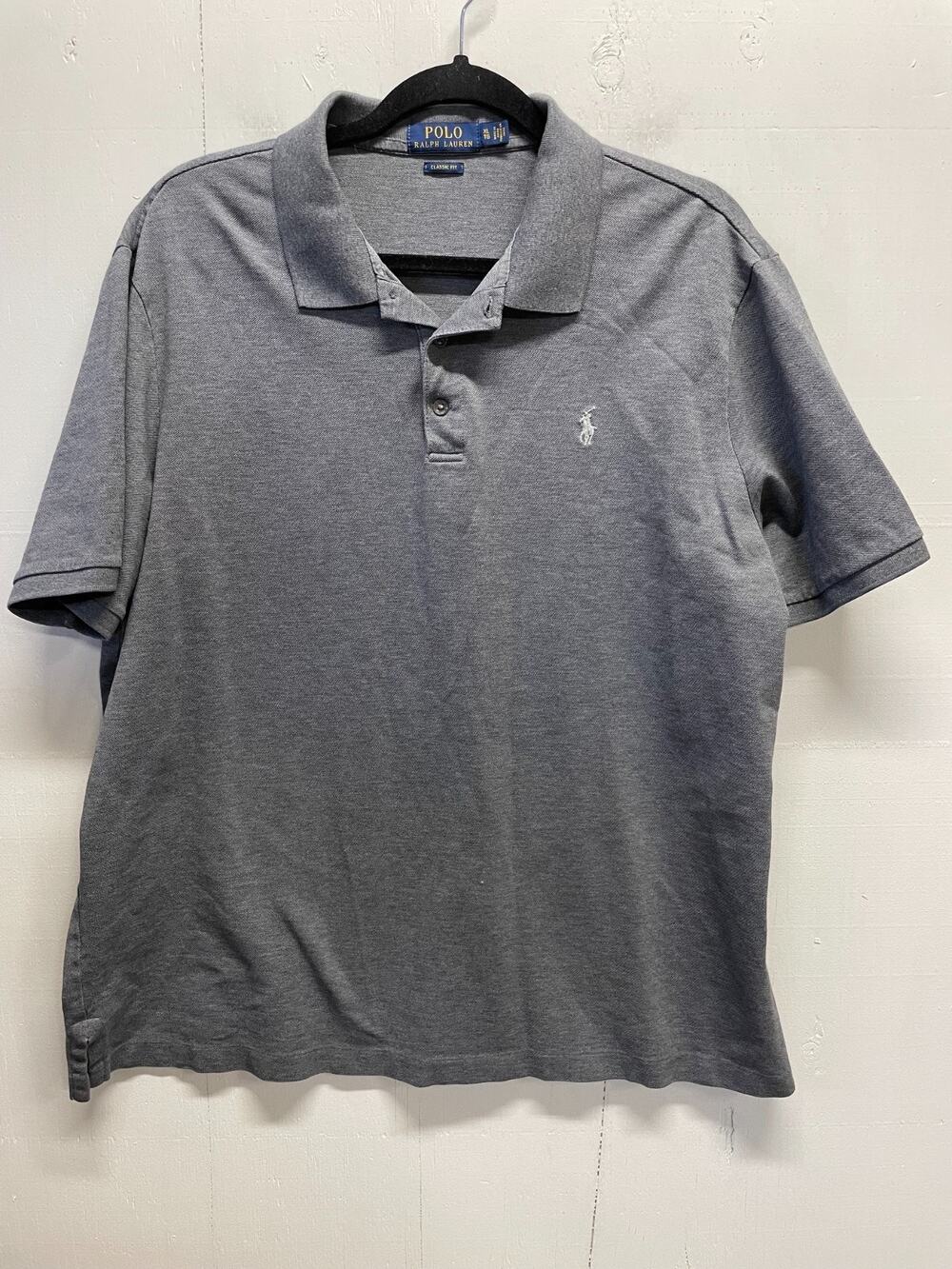 POLO Ralph Lauren Men's Polo Shirt Size XL Gray Color Short Sleeve